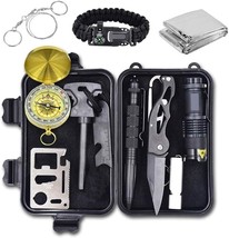 With A Compass, Fire Starter, Flashlight, And Other Essential Tools For Camping, - £26.15 GBP