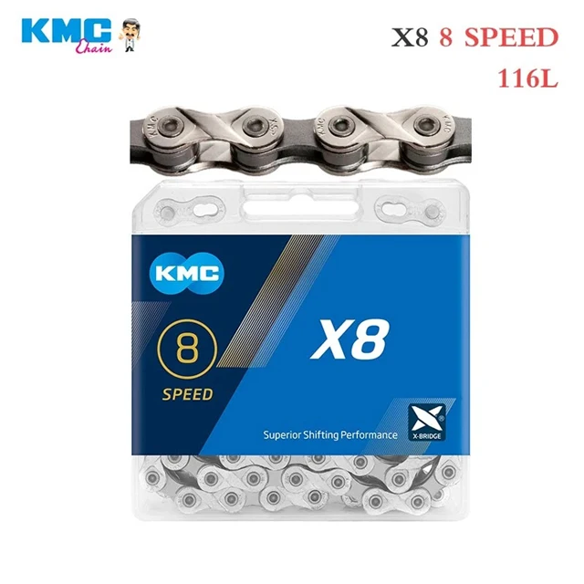 KMC X8 X9 X10 X11 X12 Series Road MTB Bicycle Chain 8 9 10 11 12 Speed 116 118 1 - £84.79 GBP