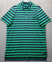Ralph Lauren Golf Polo Shirt Men Medium Multi Striped High Low Slit Ches... - $24.47