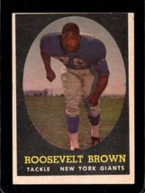 1958 Topps #102 Roosevelt Brown Ex Ny Giants Hof *SBA11804 - £3.13 GBP