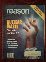 REASON Magazine September 1981 Nuclear Waste Petr Beckmann Tibor R. Machan - £13.51 GBP