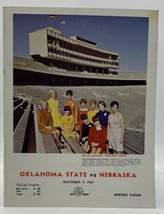 Nebraska Vs Oklahoma State Football Program Vintage Original Nov 11 1967 20-810O - £21.27 GBP