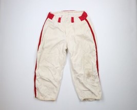 Vintage 40s 50s Mens Size 36 Distressed Wool Striped Baseball Uniform Pants USA - £93.30 GBP