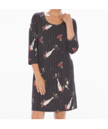 Soma Embraceable PJ Sleepshirt Posh Party Black Sz S Champagne Metallic NWT - $47.86 CAD