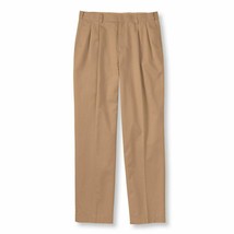 NWT Men 34x32.5 LL Bean Natural Fit Hidden Comfort Pleat Front Dress Chino Pants - £19.57 GBP