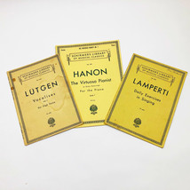 Schirmer&#39;s Library of Musical Classics Lot of 3 Sheet Music Books Lutgen Lampert - $14.84