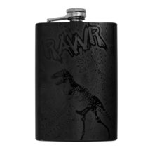 8oz BLACK RAWR Flask L1 - $21.55