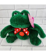 Frog Plush Croaking Talking &quot;I love you&quot; Frog by Fun World Lily Pad Love... - £10.37 GBP