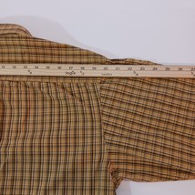 Columbia Mens Yellow & Brown Cotton Plaid Button-Down Collar Shirt Long Sleeve L image 13