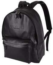 NWT Coach Mens BLACK Charles Leather Backpack Bag F54786 - $445.50