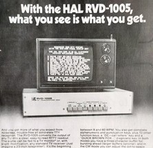 1975 Hal Communications RVD 1005 Solid State Advertisement Electronics D... - $460.52 MXN