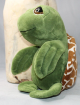 Petting Zoo Sea Turtle Plush Green Stuffed Animal Big Eyes 2017 Soft - £7.59 GBP