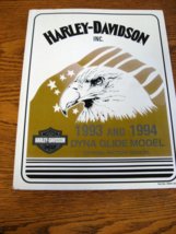 1992 1993 Harley-Davidson Dyna Glide Service Manual Low Rider Wide Glide... - $117.81