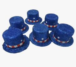 4th Of July Crafts Uncle Sam Top Hats 6 Pc. 2.17” - £10.58 GBP