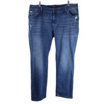 Lee Modern Womens Jeans Size 18W Straight Leg 38x29 Distressed - $17.98