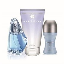 AVON Perceive Set 3pc Eau de Parfume + body lotion + deo roll on - £46.28 GBP