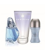 AVON Perceive Set 3pc Eau de Parfume + body lotion + deo roll on - $81.69 CAD