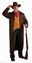 Wild Western Gunfighter Adult Halloween Costume Size Standard Fits Up To Size 42 - £35.60 GBP