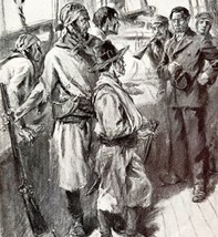 Pirates Captain Captures Exertion Boat Art Print 1920s Lost Ships DWS8 - €17,49 EUR