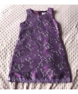 Next Girls Purple Embellished Sleeveless Dress Sz 6 Floral embroidered F... - £13.18 GBP