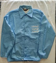 Vtg 1970s Libby&#39;s Canned Foods Employee Jacket Windbreaker Pla Jac Dunbrooke - £51.95 GBP