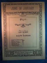 Vintage Sheet Music June In January Robin &amp; Rainger Songbook - £8.55 GBP