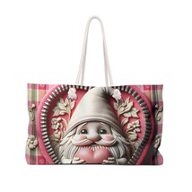 Personalised/Non-Personalised Weekender Bag, Cute Santa, Valentines Day, Large W - £38.24 GBP