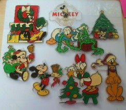 Vintage Kurt Adler St Lucia Disney Christmas Ornament/Suncatcher Lot of 8 - $82.17