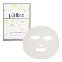 Purlisse Green Tea Ginger Rejuvenating Sheet Face Masks Spa Facial Moist... - $195.77 MXN