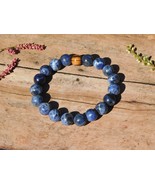 Natural Blue Sodalite Stretch Bracelet 10mm High Quality Gemstone Energy... - $27.44 CAD+