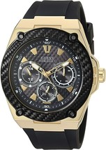 Guess - U1049G5 - Chronograph Men s Watch - Black and Gold - £159.63 GBP