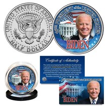 JOE BIDEN 46th President of the U.S. Genuine JFK Half Dollar Coin WHITE ... - £7.44 GBP