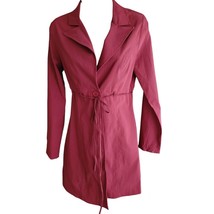 Women&#39;s Red Pinstripe Tie Waist Blazer Jacket Size S - £14.16 GBP