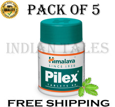  Himalaya Pilex Tablets - 60 Count  Pack Of 5 Free Shipping - $42.99