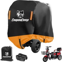 Mobility Scooter Storage Cover,200D Oxford Fabric All L-56 inch Black&amp;Orange - £22.95 GBP