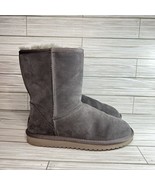 Koolaburra UGG Women&#39;s Sz 8 Koola Short Rabbit Gray Boots 1017090 Suede ... - $50.00