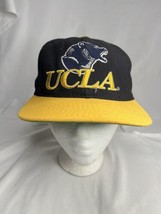 Vintage 1990&#39;s ULCA Bruins The Game Navy Gold Snapback Hat Made In The USA - £19.67 GBP
