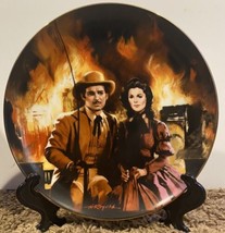 MGM Gone With The Wind Collector Plate &quot;The Burning Of Atlanta&quot; #10538F - £7.60 GBP