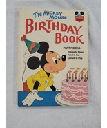 VINTAGE 1978 Disney Mickey Mouse Birthday Hardcover Book - £11.62 GBP