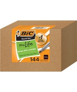 Medium Point (1.0Mm) Black Bic Round Stic Xtra Life Ballpoint Ink Pens W... - $43.61 CAD