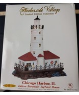 Harborside Village Chicago Harbor IL  Lighthouse Lighted Porcelain O&#39;Wel... - €49,99 EUR