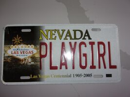 NEW Las Vegas Nevada Centennial License Plate PLAYGIRL FULL SIZE RAISED ... - $29.69