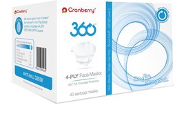 Cranberry 360 Earloop Face Mask Level 3, Blue, (Pack of 320) - $113.99+