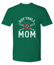 Mom TShirt Softball Mom Green-P-Tee  - £16.82 GBP