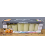 Glow Wick Color Changing Wax LED Candles, 6-Piece Set 8 Different Color - £39.35 GBP