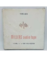 Millers Audio Tape 1.5 Mil 1/4&quot; x 1200&#39; Polyester Audio Tape Type 6012 S... - $10.84