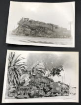 2 Diff Atchison Topeka Santa Fe Railway RR #4047 2-8-2 Baldwin Locomotive Photo - £17.34 GBP