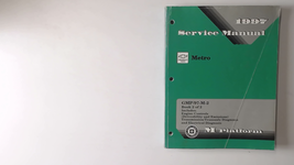 1997 Chevy Metro Factory Service Repair Manual 2 of 2 Chevrolet - £9.91 GBP