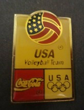 Coca-Cola USA Volleyball Team Olympics Lapel Pin - $3.47