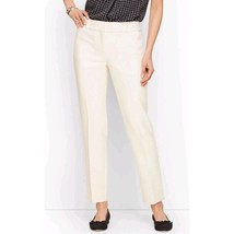 Talbots Pants Womens 10 P Ivory Flat Front Lined Hampshire Ankle Straigh... - $618.73 MXN